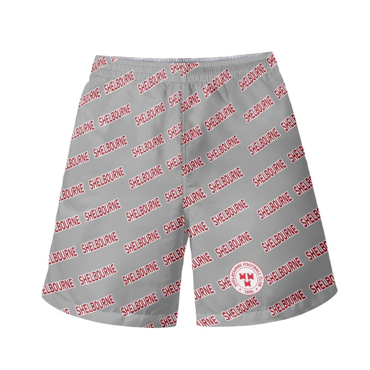 Shelbourne FC Beach Shorts Swim Pants Swimming Trunks - Shelbourne Football Club Medley Monogram Wordmark