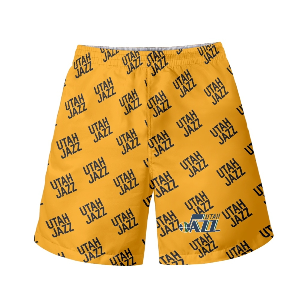 NBA Utah Jazz Beach Shorts Swim Pants Swimming Trunks - Utah Jazz Medley Monogram Wordmark