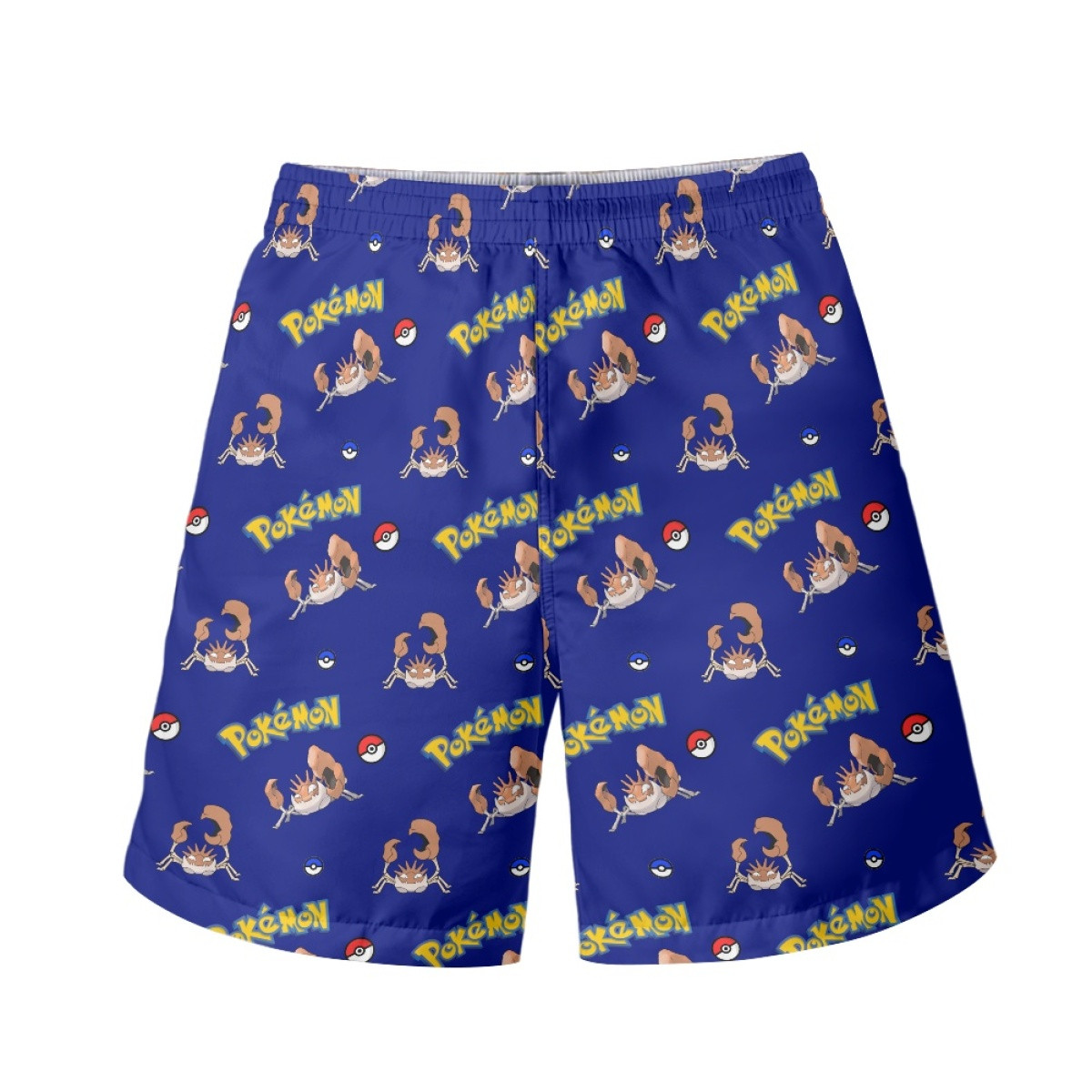 Pokemon Kingler Beach Shorts Swim Pants Swimming Trunks - Kingler Character Series Art