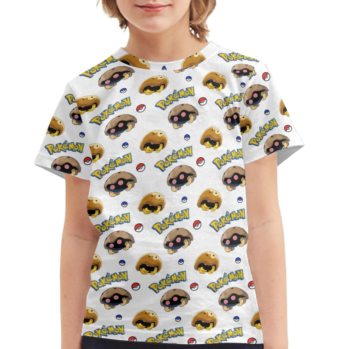 Pokemon Kabuto Tee Shirt T-Shirt Short Sleeve - Kabuto Character Series Art