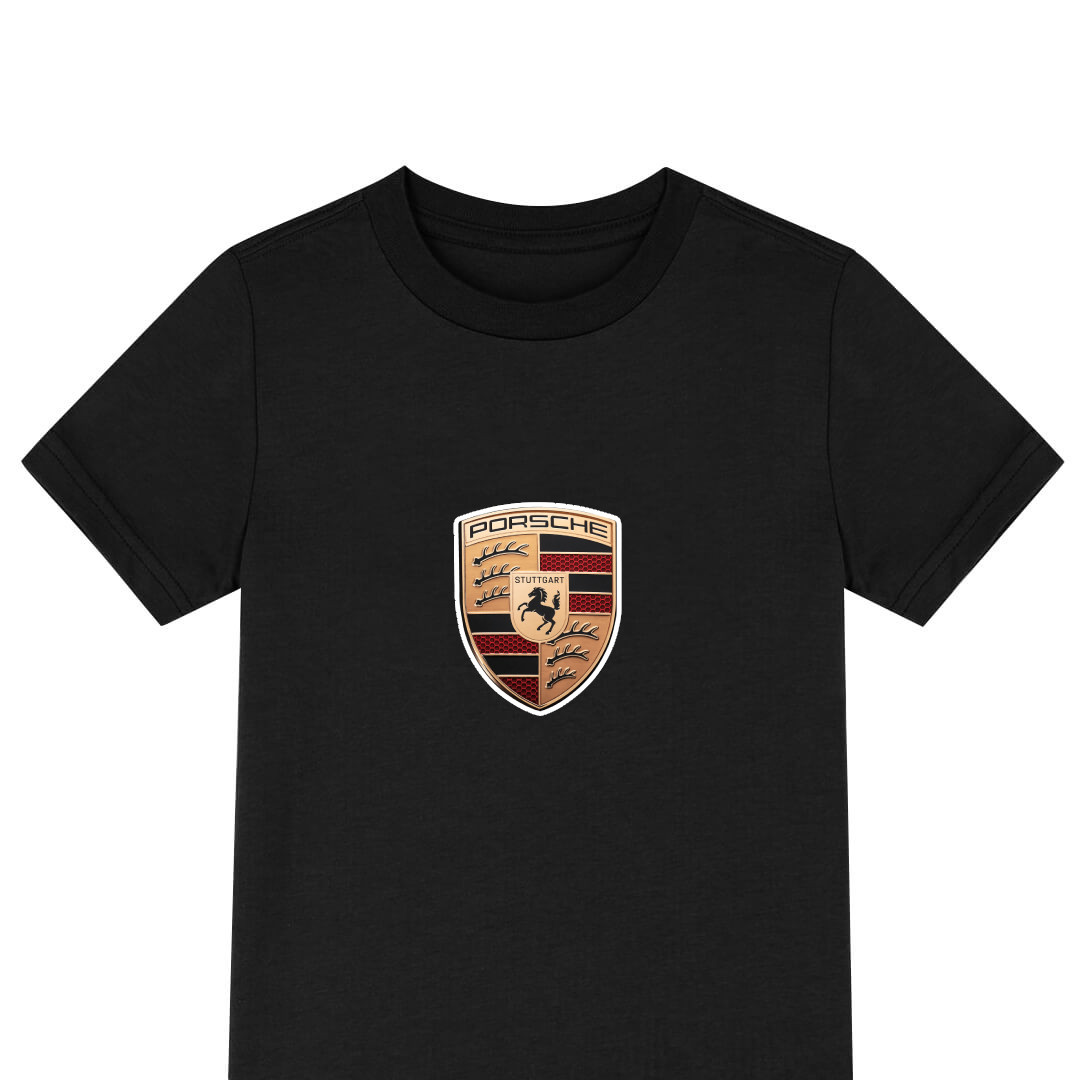 Porsche Tee Shirt T-Shirt Short Sleeve - Porsche Logo