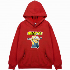 Minions Dave Hoodie Hooded Sweatshirt Sweater Jacket - Dave Happy Jump