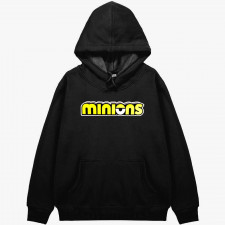 Minions Hoodie Hooded Sweatshirt Sweater Jacket - Minions Logo