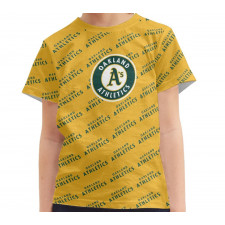 MLB Oakland Athletics Tee T-Shirt - Oakland Athletics Medley Monogram Wordmark
