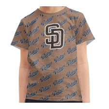 MLB San Diego Padres Tee T-Shirt - San Diego Padres Medley Monogram Wordmark