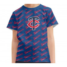 MLB Minnesota Twins Tee T-Shirt - Minnesota Twins Medley Monogram Wordmark