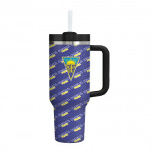 GD Estoril Praia Quencher H2.0 FlowState Stanley Tumbler 40oz 1.18L - Praia Football Club Medley Monogram Wordmark