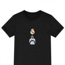 Vini Jr. Tee Shirt T-Shirt Short Sleeve - Vini Jr. Real Madrid Praying Sticker Art