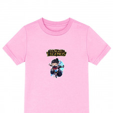 League of Legends Shen Tee Shirt T-Shirt Short Sleeve - Shen Cyber Ninja Chibi Art
