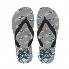 PFC Sochi Flip Flops Thongs V-Strap Sandals - Sochi Football Club Medley Monogram Wordmark