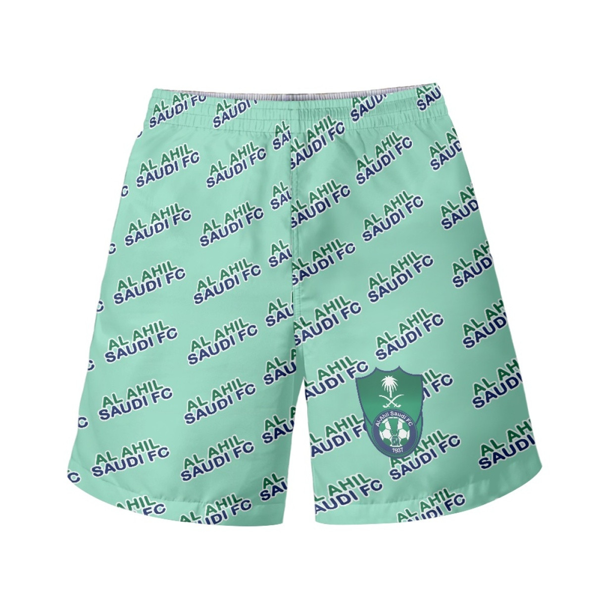 Al Ahil Saudi FC Football Club Beach Shorts Swim Pants Swimming Trunks - Ahil Football Club Medley Monogram Wordmark