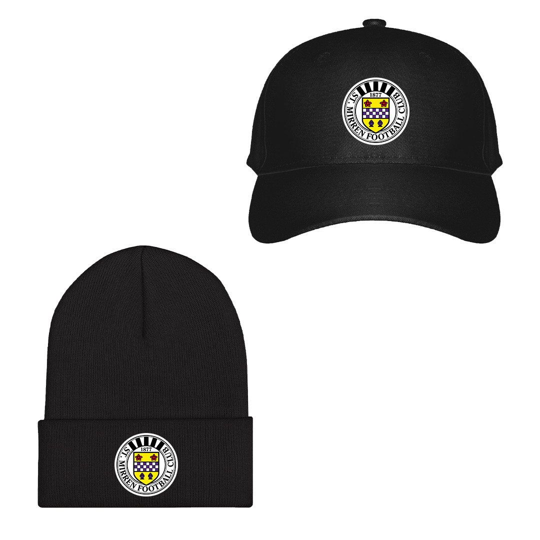 St Mirren F.C. Football Club Baseball Cap Beanie Hat - St Mirren F.C. Football Club Single Logo