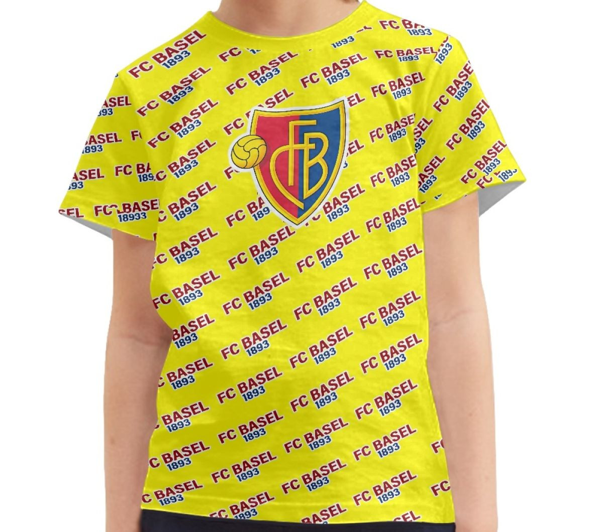 FC Basel 1893 Tee T-Shirt - Basel Football Club Medley Monogram Wordmark
