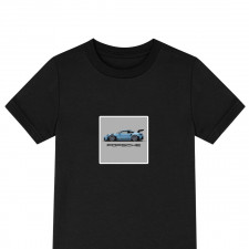 Porsche Tee Shirt T-Shirt Short Sleeve - Porsche 911 GT3 On Gray Background