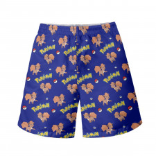 Pokemon Vulpix Beach Shorts Swim Pants Swimming Trunks - Vulpix Character Series Art