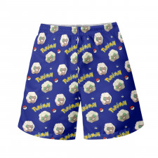Pokemon Whimsicott Beach Shorts Swim Pants Swimming Trunks - Whimsicott Character Series Art