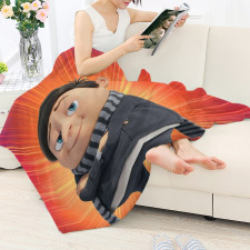 Minions Gru Blanket Throw - Young Gru Posture Portrait Movie Art