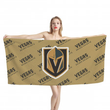 NHL Vegas Golden Knights Bath Beach Towel - Vegas Golden Knights Medley Monogram Wordmark