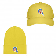 One Piece Buggy Baseball Cap Beanie Hat - Buggy The Clown Head Sticker