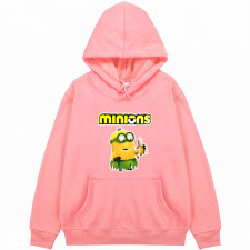 Minions Kevin Hoodie Hooded Sweatshirt Sweater Jacket - Grass Skirt Kevin Holding Banana