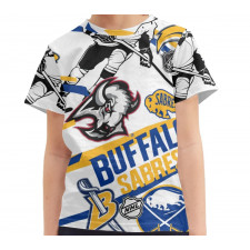 NHL Buffalo Sabres Tee T-Shirt - Buffalo Sabres Mania Collage Logo