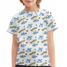 Pokemon Mantyke Tee Shirt T-Shirt Short Sleeve - Mantyke Character Series Art