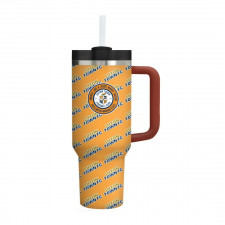 Luton Town FC Quencher H2.0 FlowState Stanley Tumbler 40oz 1.18L - Luton Football Club Medley Monogram Wordmark