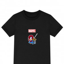 Spider Man Tee Shirt T-Shirt Short Sleeve - Baby Spider Man Cute Flying Cartoon Art