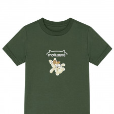 Mofusand Tee Shirt T-Shirt Short Sleeve - Mofusand Lying On Bear Plush