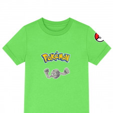 Pokemon Geodude Tee Shirt T-Shirt Short Sleeve - Geodude Character Series Art