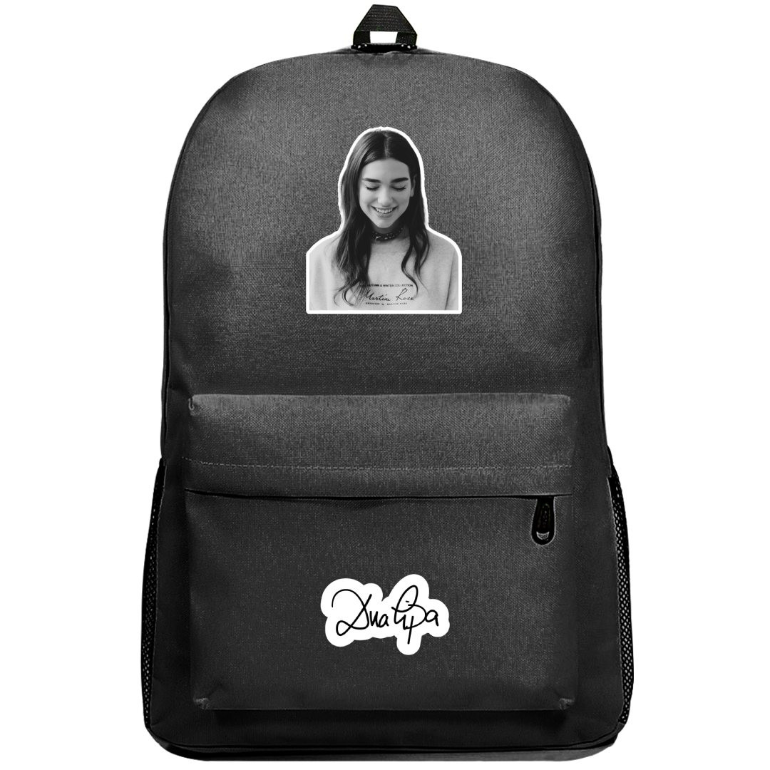 Dua Lipa Backpack SuperPack - Dua Lipa Smiling Grayscale
