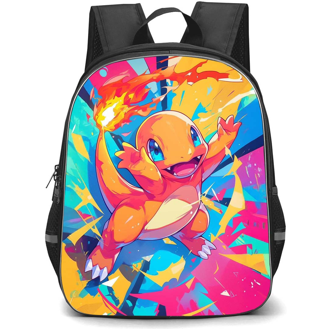 Pokemon Charmander Backpack StudentPack - Charmander Hands Up Pop Art