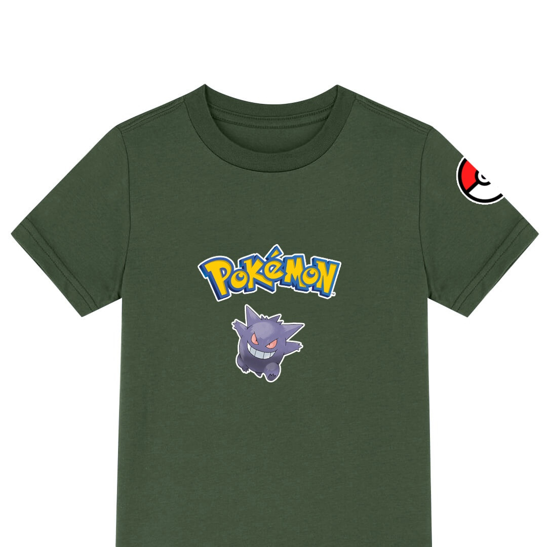 Pokemon Gengar Tee Shirt T-Shirt Short Sleeve - Gengar Character Series Art