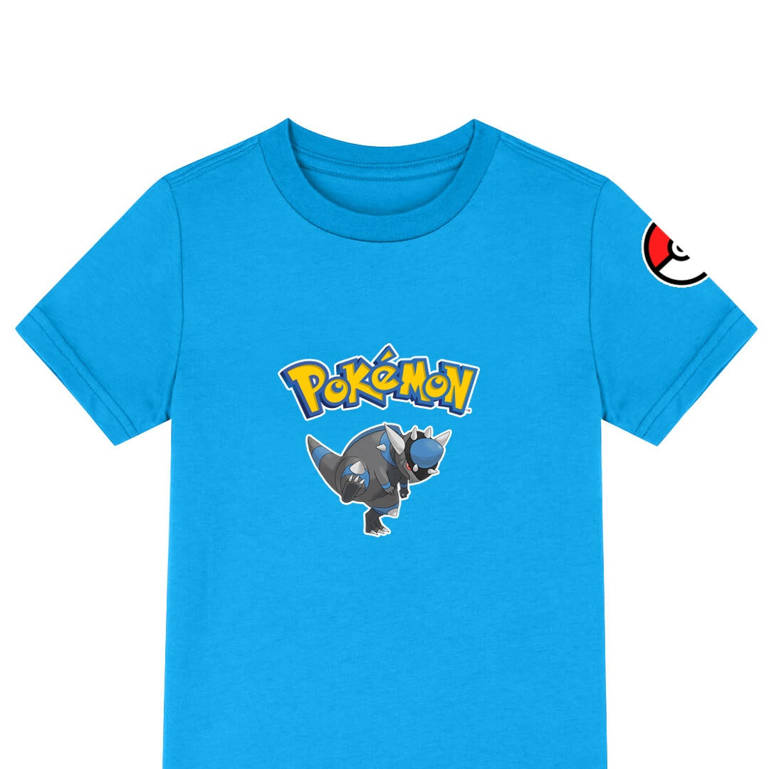 Pokemon Rampardos Tee Shirt T-Shirt Short Sleeve - Rampardos Character Series Art