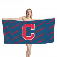 MLB Cleveland Guardians Bath Beach Towel - Cleveland Guardians Medley Monogram Wordmark