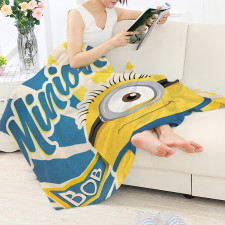 Minions Bob Blanket Throw - Bob Portrait Pop Art