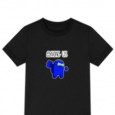 Among Us Blue Tee Shirt T-Shirt Short Sleeve - Among Us Blue Imposter Astronaut Smash