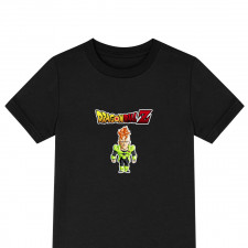 Dragon Ball Android 16 Tee Shirt T-Shirt Short Sleeve - Android 16 Portrait Chibi