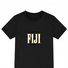 Fiji Water Tee Shirt T-Shirt Short Sleeve - Fiji Water Golden Logo