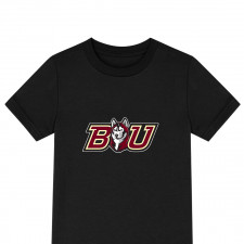 Huskies Bloomsburg University of Pennsylvania Tee Shirt T-Shirt Short Sleeve - Huskies Bloomsburg University of Pennsylvania College Football Team Single Logo