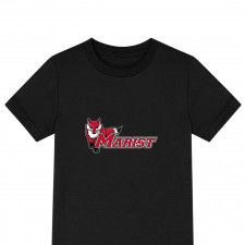 Marist Red Foxes Tee Shirt T-Shirt Short Sleeve - Marist College Red Foxes College Football Team Single Logo