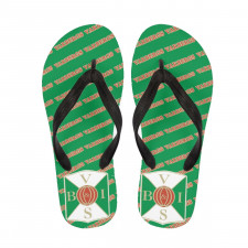 Varbergs BoIS FC Flip Flops Thongs V-Strap Sandals - Varbergs Football Club Medley Monogram Wordmark