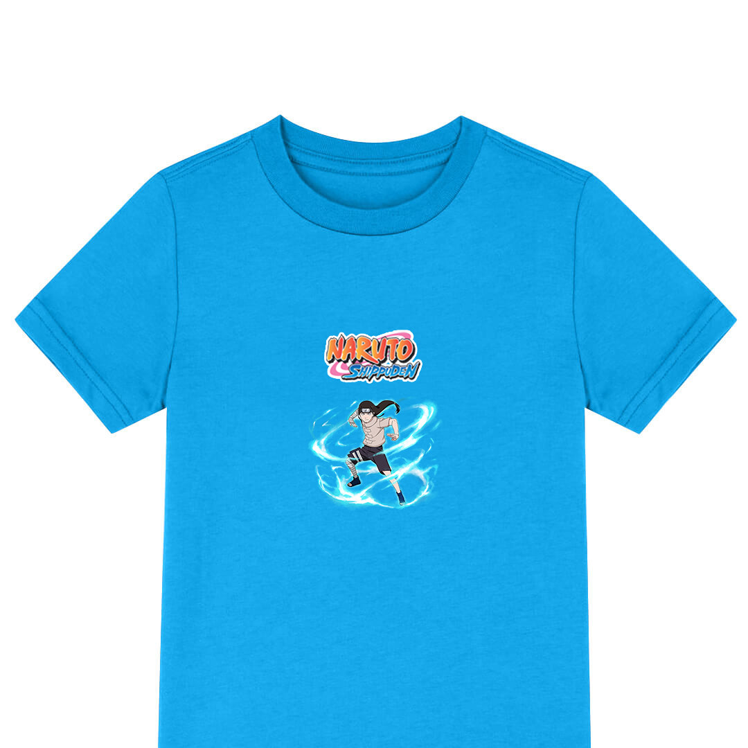 Naruto Shippuden Neji Hyuga Tee Shirt T-Shirt Short Sleeve - Neji Hyuga The Eight Trigrams Sixty Four Palm Deals 64 Chakra Blocks