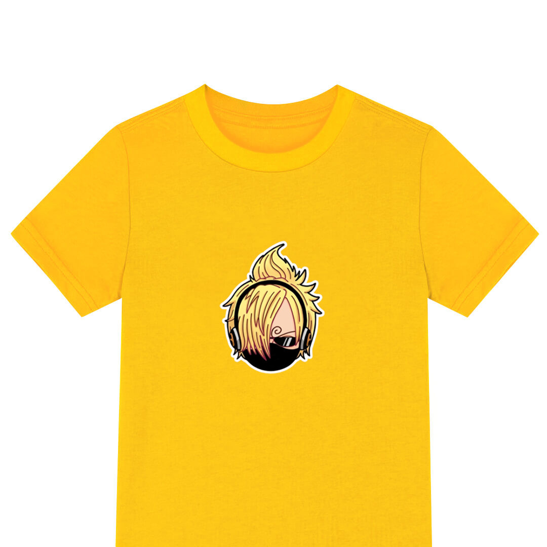 One Piece Sanji Tee Shirt T-Shirt Short Sleeve - Sanji Soba Mask Avatar Chibi Art