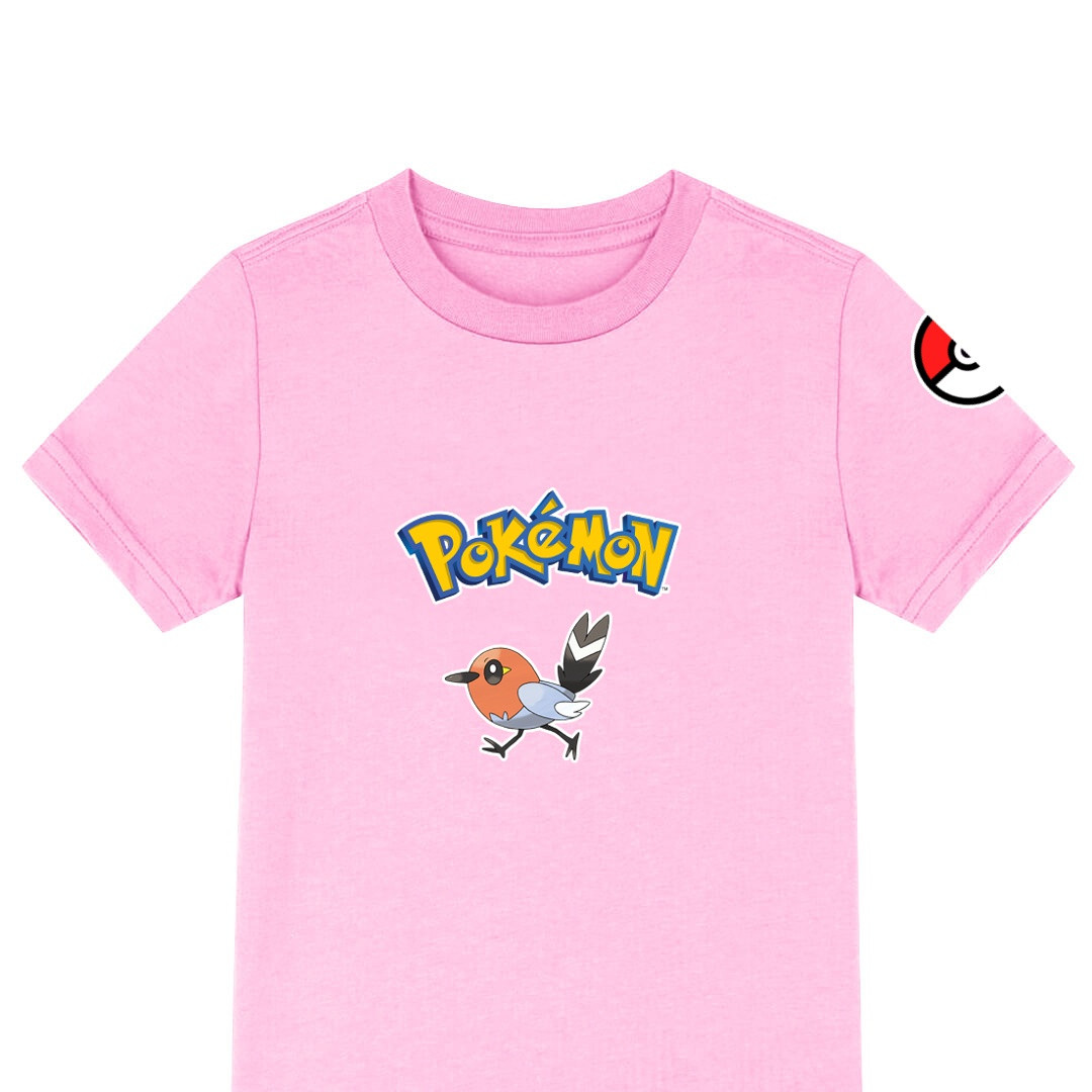 Pokemon Fletchling Tee Shirt T-Shirt Short Sleeve - Fletchling Character Series Art