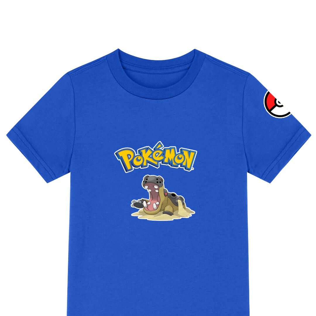 Pokemon Hippowdon Tee Shirt T-Shirt Short Sleeve - Hippowdon Character Series Art