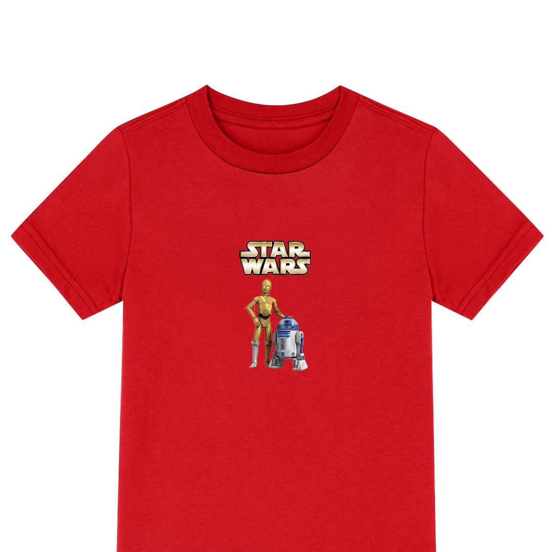 Star Wars Rebels Tee Shirt T-Shirt Short Sleeve - R2-D2 And C-3PO Character Series