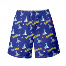Pokemon Lapras Beach Shorts Swim Pants Swimming Trunks - Lapras Character Series Art