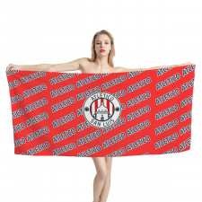 Atletico de San Luis Bath Beach Towel - Atletico Football Club Medley Monogram Wordmark