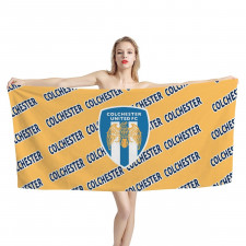 Colchester United FC Bath Beach Towel - Colchester Football Club Medley Monogram Wordmark